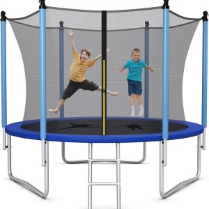 Jumping Exercise Recreational Bounce Trampoline W/Safety Net- 10 Ft - Image 1