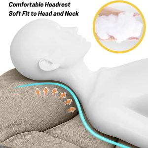 Camping Cot for Adults with Cushion and Pillow, Portable Folding Bed for Sleeping, Lightweight Tent cot with Carry Bag Supports 450 lbs (Khaki) - Image 3