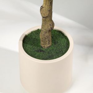 Artificial Olive Tree  5ft Faux Olive Trees with White Planter, Fake Olive Plant with Realistic Branches and Fruits Tall Fake Plants for Indoor Modern Home Office Living Room Decor Housewarming - Image 3