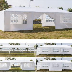 10' x 30' Party Wedding Tent Outdoor Canopy BBQ Shelter for Party Outdoors Activities - Image 1