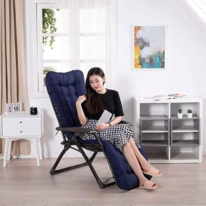 Sun Lounger Chair with Cushions - Patio Furniture -Outdoor Lounge Chair with Thicker Soft Comfortable Cotton  Cushion for Outside - Image 6