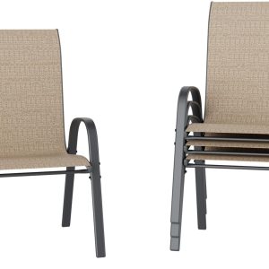 Mix & Match Sling Patio Dining Stack Chair - Image 2