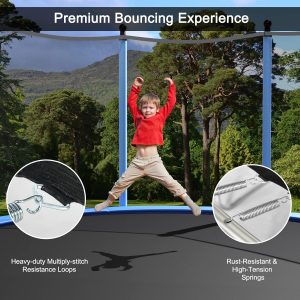 Jumping Exercise Recreational Bounce Trampoline W/Safety Net -8Ft - Image 8