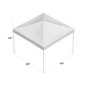 10 X 10 Ft Pop-up Sun Protection Tent - White / Black (Medium Quality) - Image 11