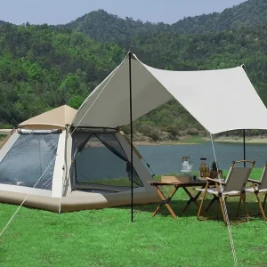 Camping Tent Tarp Canopy Water Resistant Windproof 4-6 People Easy Setup- Pop Up - Image 2
