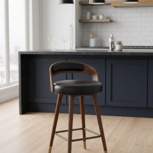 Modern Kitchen Stool Brown - Image 2