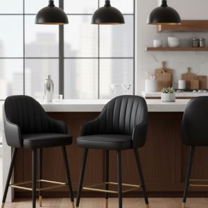 Bar stool - black - Image 3
