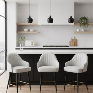 Bar stool -grey - Image 2