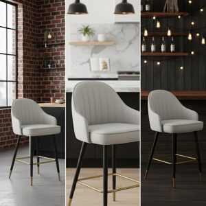 Bar stool -grey - Image 4