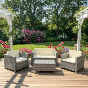 modern oasis with the Afuera Living 4pc Conversation Set - Image 2