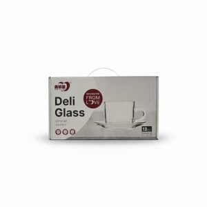 COFFEE MUG SET 12PC gold trim - Image 1