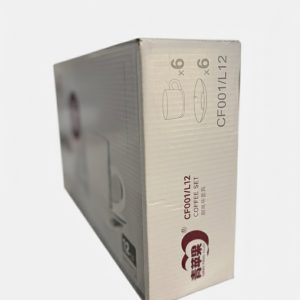 COFFEE MUG SET 12PC gold trim - Image 2