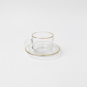 COFFEE MUG SET 12PC gold trim - Image 5