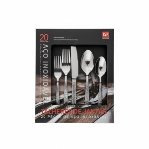 20-Piece Tupelo Forged Flatware Set - Chrome - Image 2