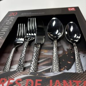 20-Piece Tupelo Forged Flatware Set - Chrome - Image 6