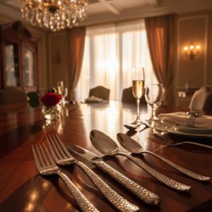 20-Piece Tupelo Forged Flatware Set - Chrome - Image 8