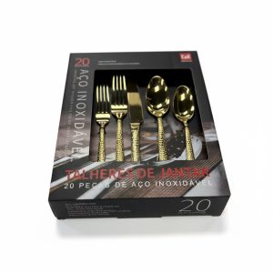 20-Piece Tupelo Forged Flatware Set - Gold - Image 3