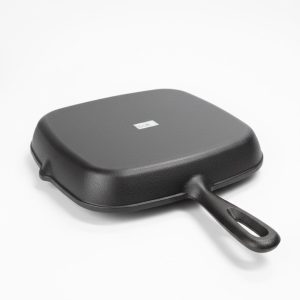 Cast Iron Steak Skillet Grill Pan Nonstick Steak Frying Pan Home Garden Wok Pan Induction Cooker for Gas Stoves and Vision - Image 5