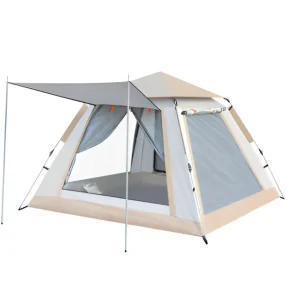 Instant Blackout Camping Tent, 4 Person & 6 Person Camp Tents, Pop Up Family Tent, Waterproof & Windproof Lightweight Backpacking Tents, Portable Cabin Tent - Image 5