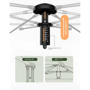 Instant Blackout Camping Tent, 4 Person & 6 Person Camp Tents, Pop Up Family Tent, Waterproof & Windproof Lightweight Backpacking Tents, Portable Cabin Tent - Image 9