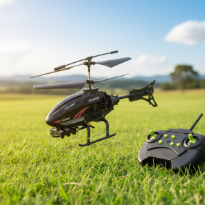Remote control helicopter English window color box fuselage black infrared remote control, one-click take-off, landing, forward, remote control left and right turn, remote control rise and fall, 2.5 channels - Image 2
