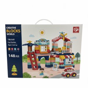 Puzzle building blocks - Villa garden 148 color box ABS environmental protection raw materials - Image 1