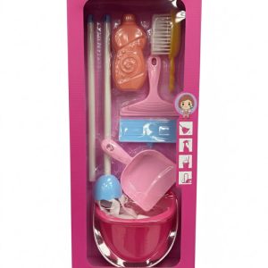 Pink girl home cleaning kit window box - Image 1