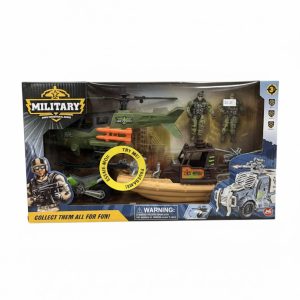 Military set - Two soldiers with light and sound, 3*AG13 package electric window box - Image 1