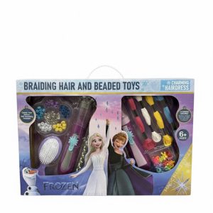 Disney Frozen series hairdressing braided toy color box braid with 2*AAA no electricity - Image 1