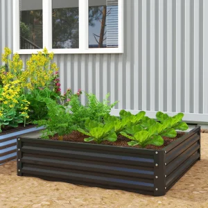 Raised Garden Bed Galvanized Steel Planter - Image 1