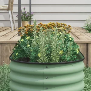 8 x 2 x 1.5 FT Galvanized Steel Raised Garden Bed, Metal Garden Bed Planter Box with Safety Edging, Green - Image 10