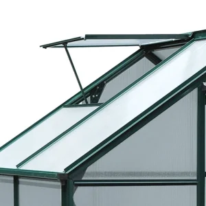 6.2' x 4.3' x 6.6' Clear Polycarbonate Greenhouse with Sliding Door - Image 10