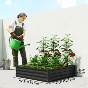 Raised Garden Bed Galvanized Steel Planter - Image 3