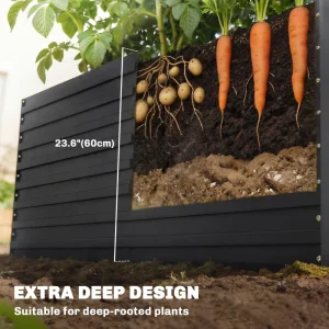 5' x 3' x 2' Raised Garden Bed, Galvanized Planter Box - Image 4