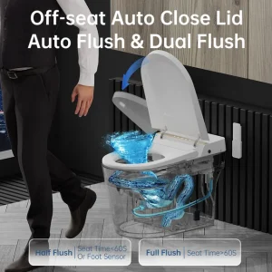 Smart Bidet Toilet, Auto Open/Close Lid, Foot sensor Operation , LED Display - Image 12