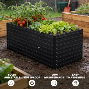 5' x 3' x 2' Raised Garden Bed, Galvanized Planter Box - Image 5
