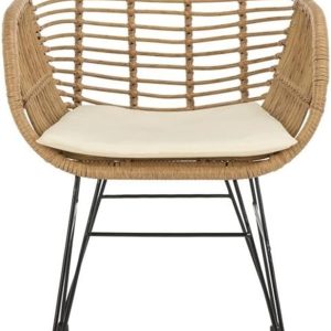 SAFAVIEH Outdoor Collection Alton Brown/White 3 Piece Lounge Set - Image 4