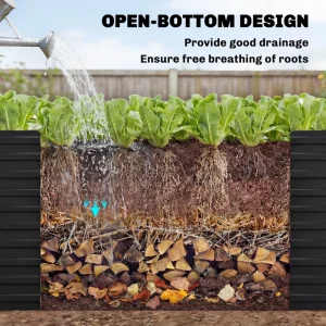 5' x 3' x 2' Raised Garden Bed, Galvanized Planter Box - Image 6