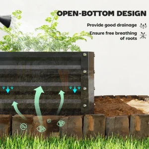 Raised Garden Bed Galvanized Steel Planter - Image 6