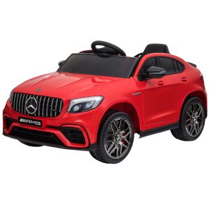 Aosom 12V/7AH Kids Ride on Car, Mercedes Benz AMG GLC63S Coupe, Electric Car with Remote Control, Handle, 2 Speed, with Music, Electric Light, Easy to Move, Red - Image 11