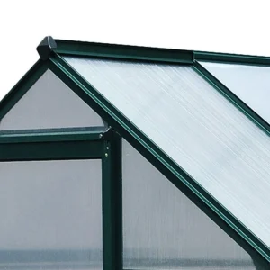 6.2' x 4.3' x 6.6' Clear Polycarbonate Greenhouse with Sliding Door - Image 9