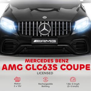 Aosom Officially Licensed Kids Ride-On Car 12V Electric Ride On Car Perfect Toy Gift with Remote Control Suspension Wheel, Black - Image 4