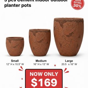 Modern Indoor & Outdoor Plant Pot - 3 Pcs - Image 1