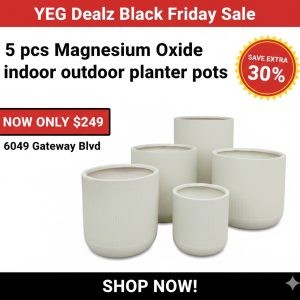 Modern Indoor & Outdoor Plant Pot - 5 Pcs - Image 1