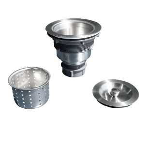 White ceramic apron-front kitchen sink 30" x 20" with Stainless Steel Dish Grid - Image 6