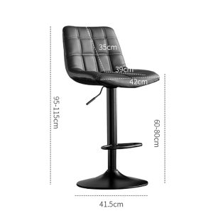 Bar Stools Barstool Chairs Bar Stool Adjustable Bar Stools Set of 2 - Image 3