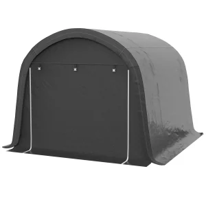 Outsunny 10' x 10' Outdoor Storage Tent, Heavy Duty and Waterproof Portable Shed for Bike, Motorcycle & Garden Tools - Image 4