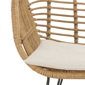 SAFAVIEH Outdoor Collection Alton Brown/White 3 Piece Lounge Set - Image 6