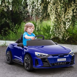Aosom 12V Audi RS e-tron GT Licensed Kids Ride on Car, Battery Powered Electric Car with Remote Control, Navy Blue - Image 18