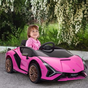 Aosom Compatible 12V Battery-powered Kids Electric Ride On Car Toy with Parental Remote Control Music Lights MP3 for 3-5 Years Old Pink - Image 11